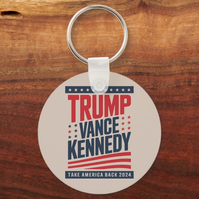Porte-clés Trump Vance Kennedy Reprendre l'Amérique 2024 (Recto)