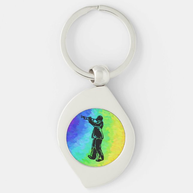 Porte-clés Trumpet New York Boogie Nights Rainbow (Devant)