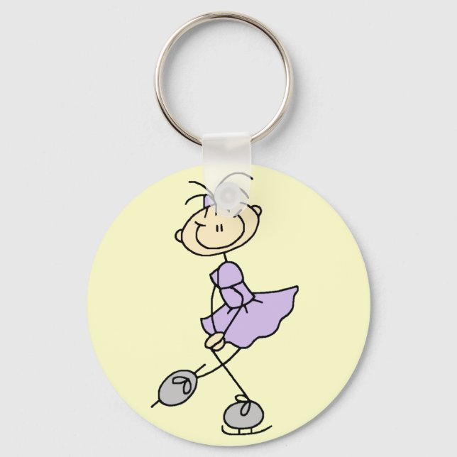 Porte-clés Tshirts et cadeaux Lilac Dress Figure Skater (Recto)