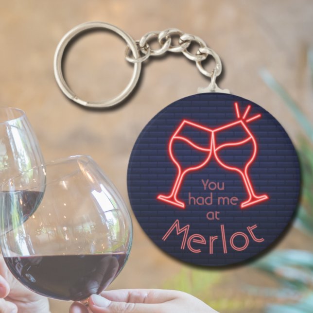 Porte-clés Tu m'as eu à Merlot (Créateur téléchargé)