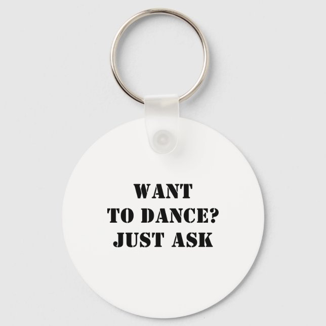 Porte-clés Tu Veux Danser ? Poser (Recto)