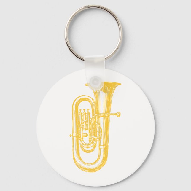 Porte-clés Tuba "laiton" (Recto)