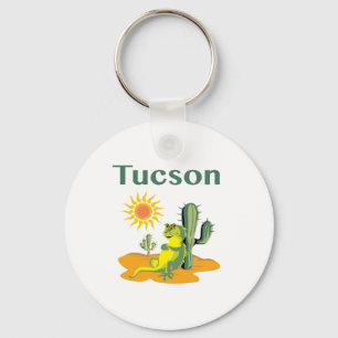 Porte-clés Tucson Arizona Désert Lézard et Cactus