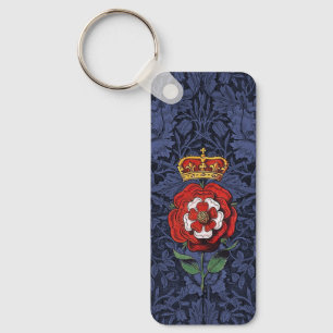 Porte-clés Tudor Rose rouge et blanc