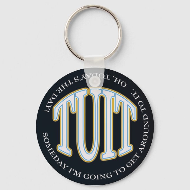 Porte-clés TUIT ronde (Recto)