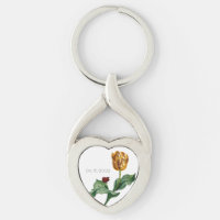 Tulipe rouge et jaune avec date Mariage