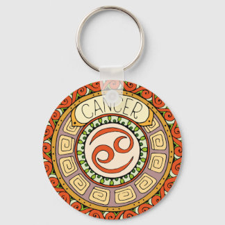 Porte-clés Tumeur Cancer Signe étoilé coloré Mandala