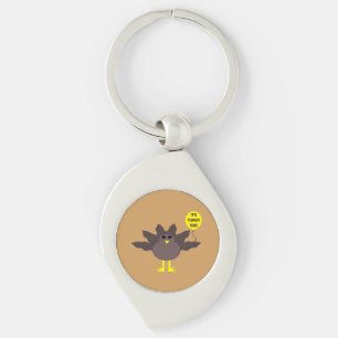 Porte-clés Turquie Heure Thanksgiving Porte - clé