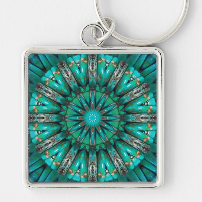Porte-clés Turquoise Art 1 Porte - clé (Devant)