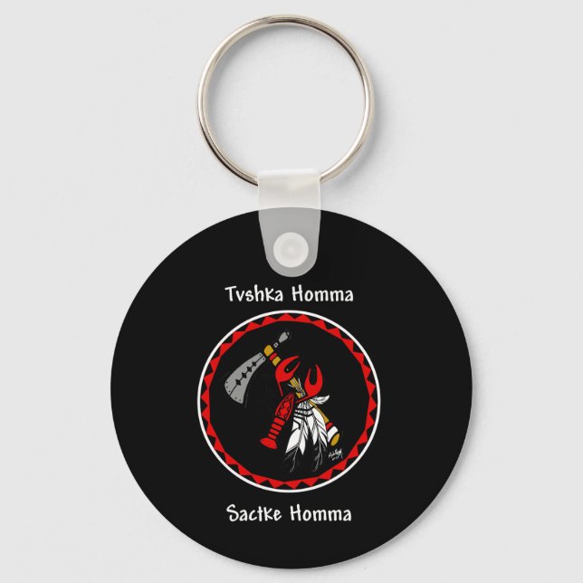 Porte-clés Tvshka Homma - Guerrier rouge (Recto)