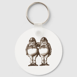Porte-clés Tweedle Dee et Tweedle la sépia de Dum