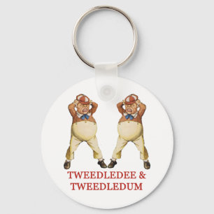 PORTE-CLÉS TWEEDLEDEE ET TWEEDLEDUM AU PAYS DES MERVEILLES
