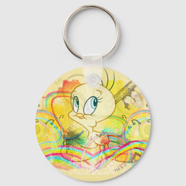 Porte-clés TWEETY™ Dans Rainbows (Recto)