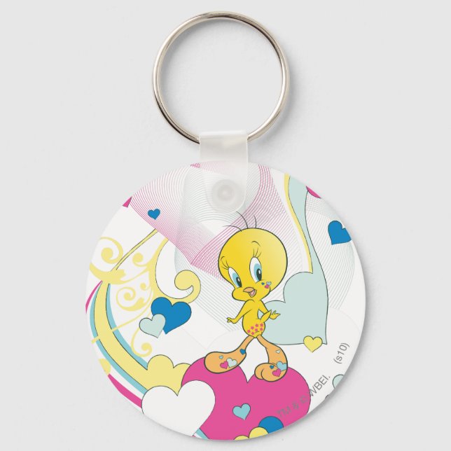 Porte-clés Tweety On Heart (Recto)