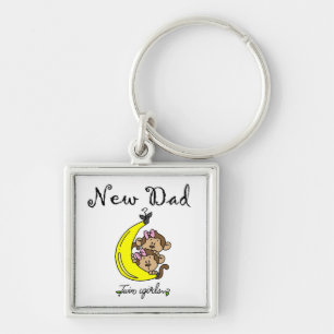 Porte-clés Twin Girls New Papa Cadfts