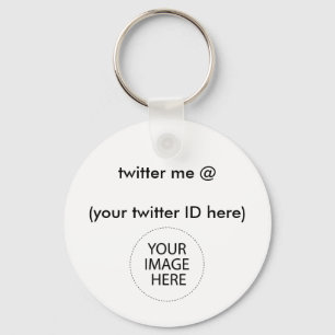 Porte-clés twitter me @ (votre identifiant Twitter ici) Le MU