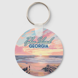 Porte-clés Tybee Island Georgia Sunrise Beach Savannah