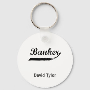 Porte-clés Typographe bancaire