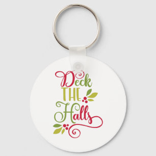 Porte-clés Typographie amusante Noël