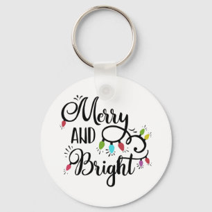 Porte-clés Typographie amusante Noël