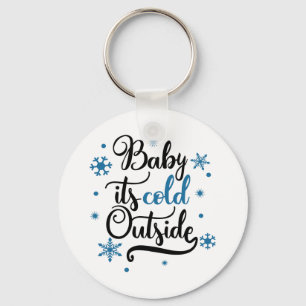 Porte-clés Typographie amusante Noël