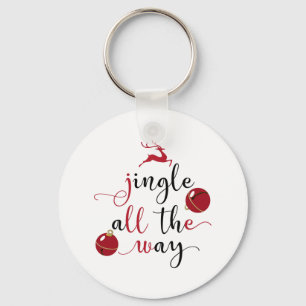 Porte-clés Typographie amusante Noël