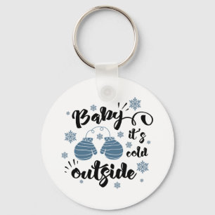 Porte-clés Typographie amusante Noël