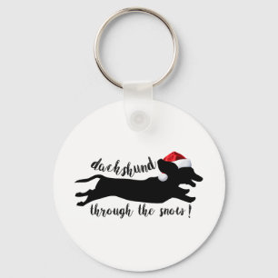 Porte-clés Typographie amusante Noël