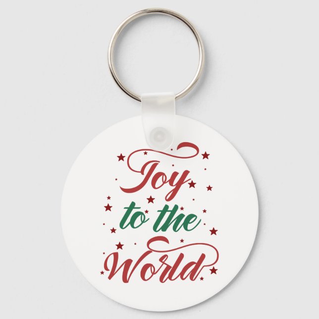 Porte-clés Typographie amusante Noël (Recto)