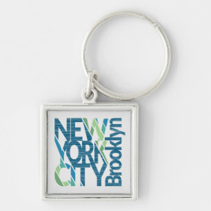 Porte-clés Typographie de Brooklyn New York