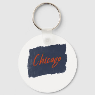 Porte-clés Typographie manuscrite de Chicago