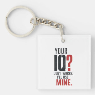 Porte-clés Typographie Sarcasique Smart IQ
