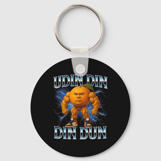 Porte-clés Udin Din Din Dun Funny Italian Brainrot Meme Bodyb (Recto)