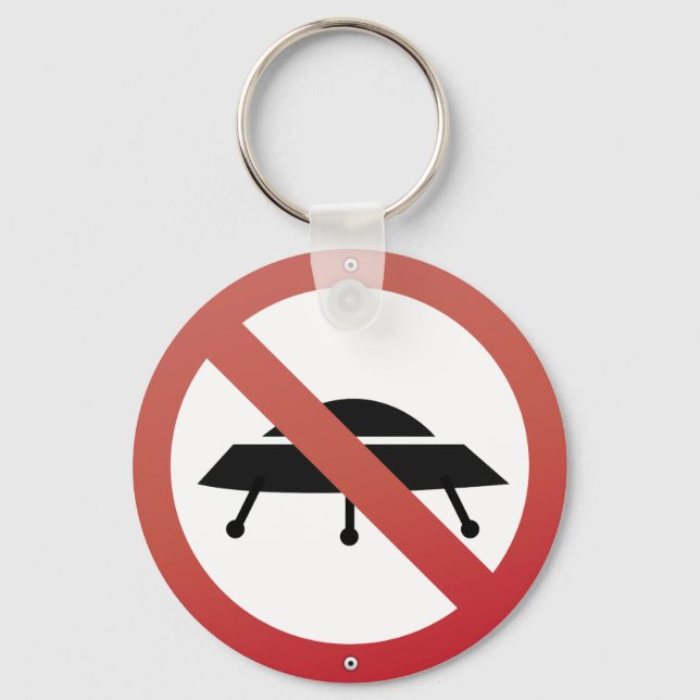 Porte-clés UFO n'a pas de parking ! Alien Humour   (Recto)