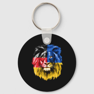 Porte-clés Ukraine Allemagne Drapeau Lion Deutschland Ukraini