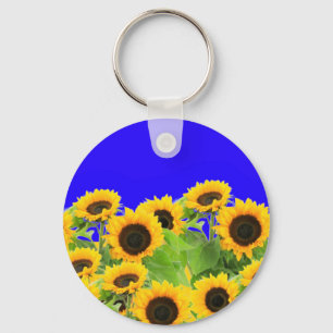 Porte-clés Ukraine Liberté Paix - Drapeau ukrainien Tournesol