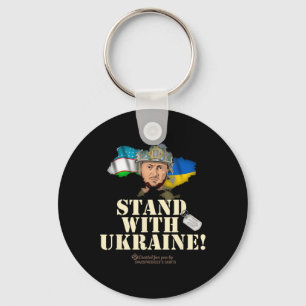 Porte-clés Ukraine Ouzbékistan Volodymyr Zelensky Soutenez