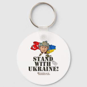 Porte-clés Ukraine Turquie Volodymyr Zelensky Soutenez l'Ukra