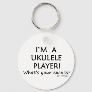 Porte-clés Ukulele Player Excuse