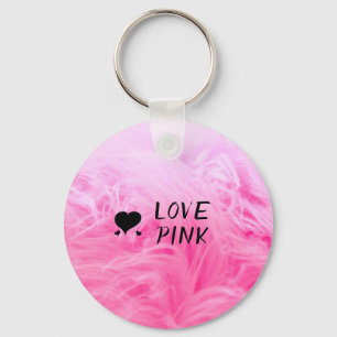 Porte-clés Ultime fourrure Faux Rose Chaud