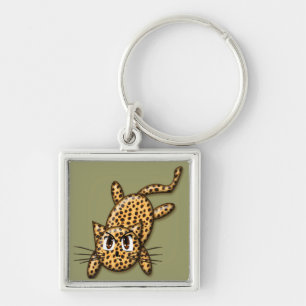 Porte-clés Ultra mignonne Anime Leopard Kitty
