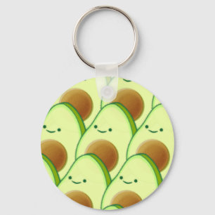 Porte-clés Un adorable Avocado vert sur tout le dessin