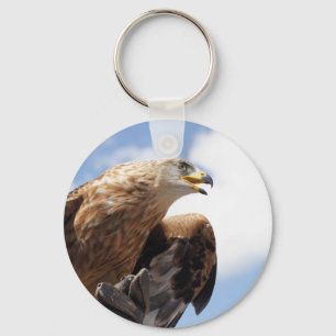 Porte-clés Un aigle d'or majestueux