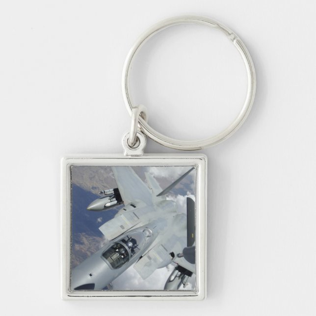 Porte-clés Un aigle F-15 s'éloigne d'un KC-135 (Devant)