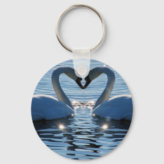 Porte-clés Un baiser du coeur du cygne, réflexions sur l'amou