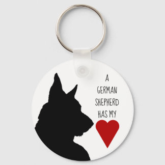 Porte-clés "Un berger allemand a mon coeur" porte - clé