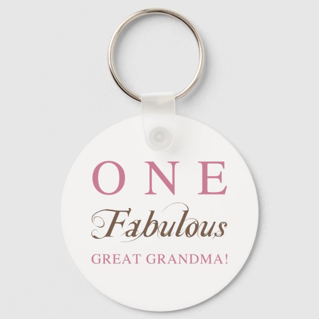 Porte-clés Un cadeau fabuleux de grand grand-mère (Recto)