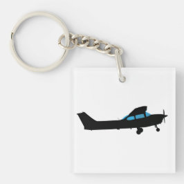 Porte-clés Un Cessna en silhouette