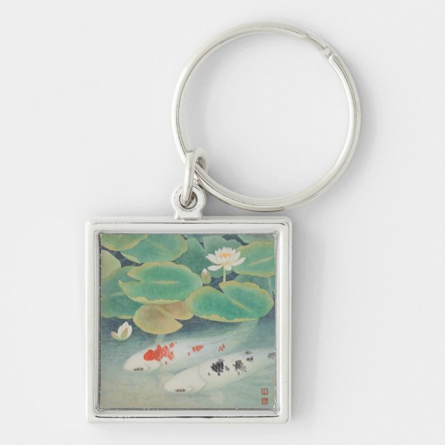 Porte-clés Un couple sous Lotus (Devant)