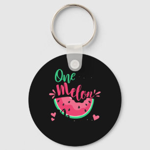 Porte-clés Un Dans Une Mère Melon Été Fête d'Anniversaire Cor
